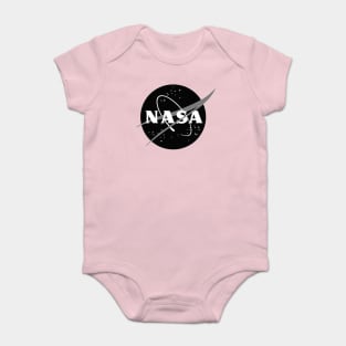 Black Nasa Logo National Aeronautics and Space Administration 2019 Moon Rocket Baby Bodysuit
